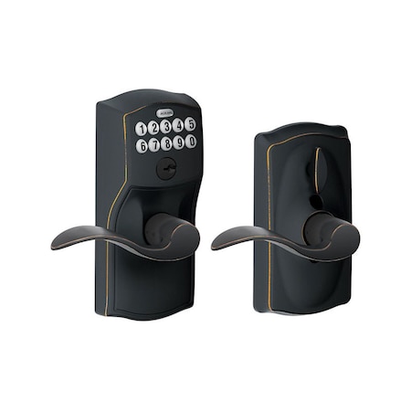 Schlage Schlage Aged Bronze Steel Electronic Keypad Entry Lock FE595VCAMACC716